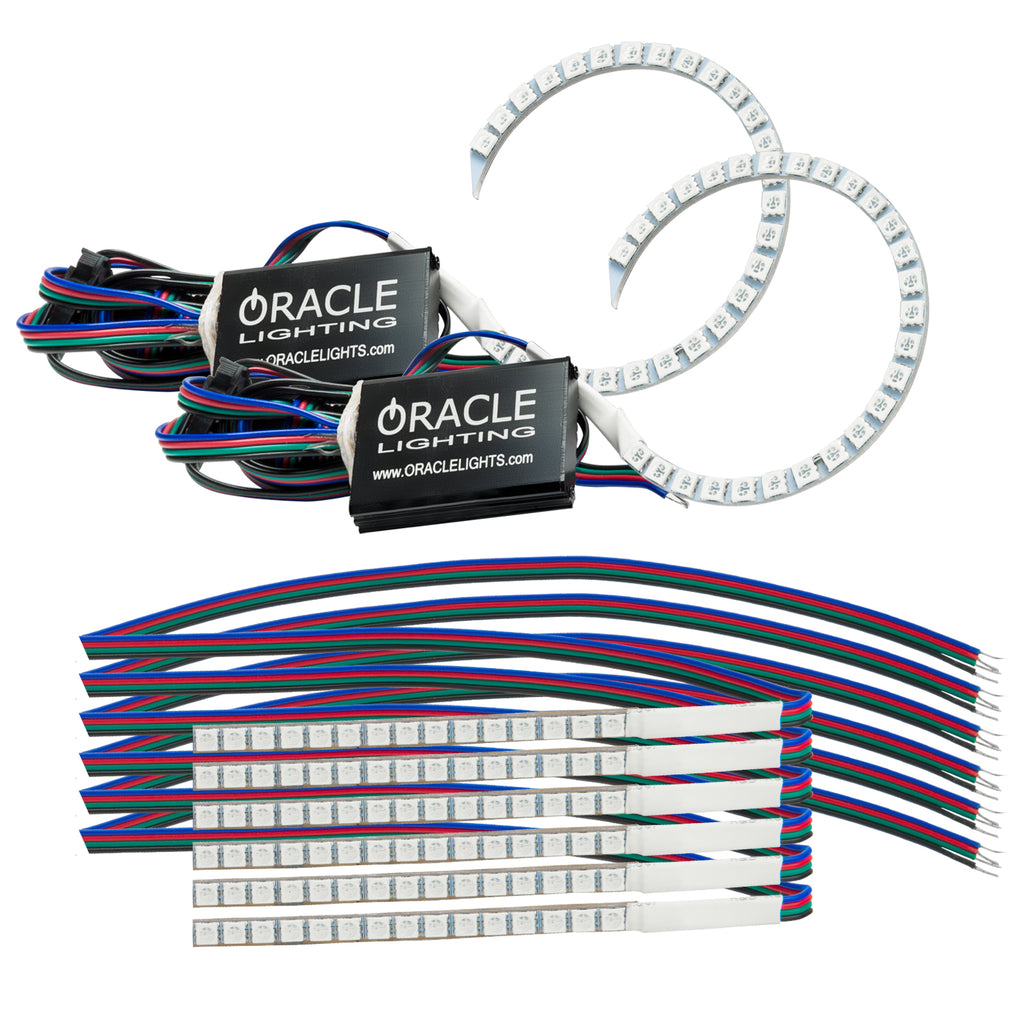 Oracle-18-21-Ford-Mustang-Drl-Upgrade-W-Halo-Kit---Colorshift-WO-Controller