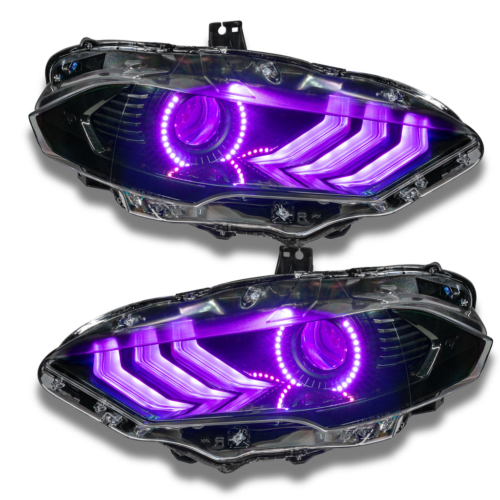 Oracle-18-21-Ford-Mustang-Dynamic-Drl-Upgrade-W-Halo-Kit--Sequential-Turn-Signal---Colorshift