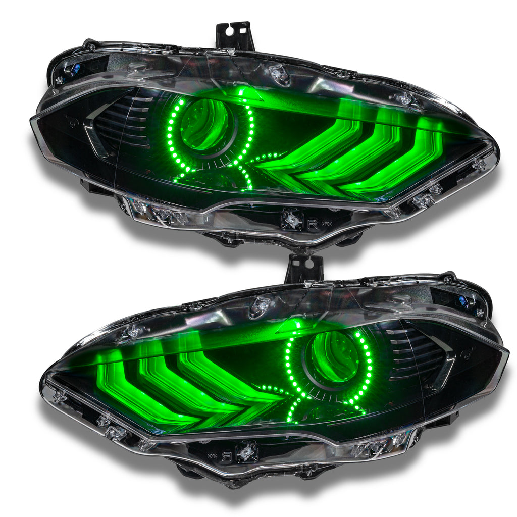 Oracle-18-21-Ford-Mustang-Dynamic-Drl-Upgrade-W-Halo-Kit--Sequential-Turn-Signal---Colorshift
