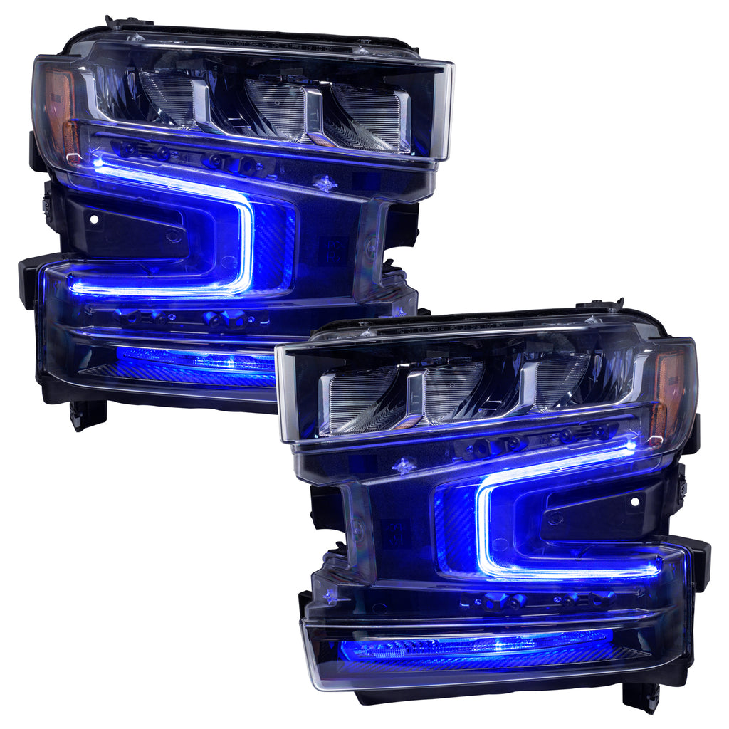 Oracle-19-21-Chevy-Silverado-1500-RgbW-Headlight-Drl-Upgrade-Kit---Colorshift-W-Bc1-Controller