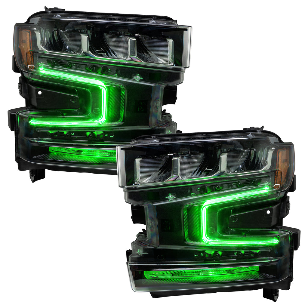 Oracle-19-21-Chevy-Silverado-1500-RgbW-Headlight-Drl-Upgrade-Kit---Colorshift-W-Simple-Controller