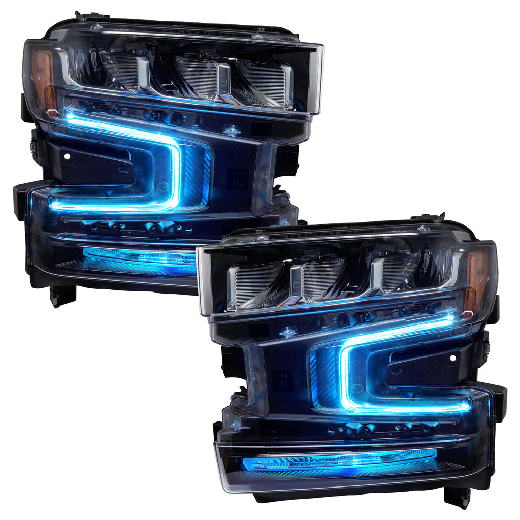 Oracle-19-21-Chevy-Silverado-1500-RgbW-Headlight-Drl-Upgrade-Kit---Colorshift-W-Simple-Controller