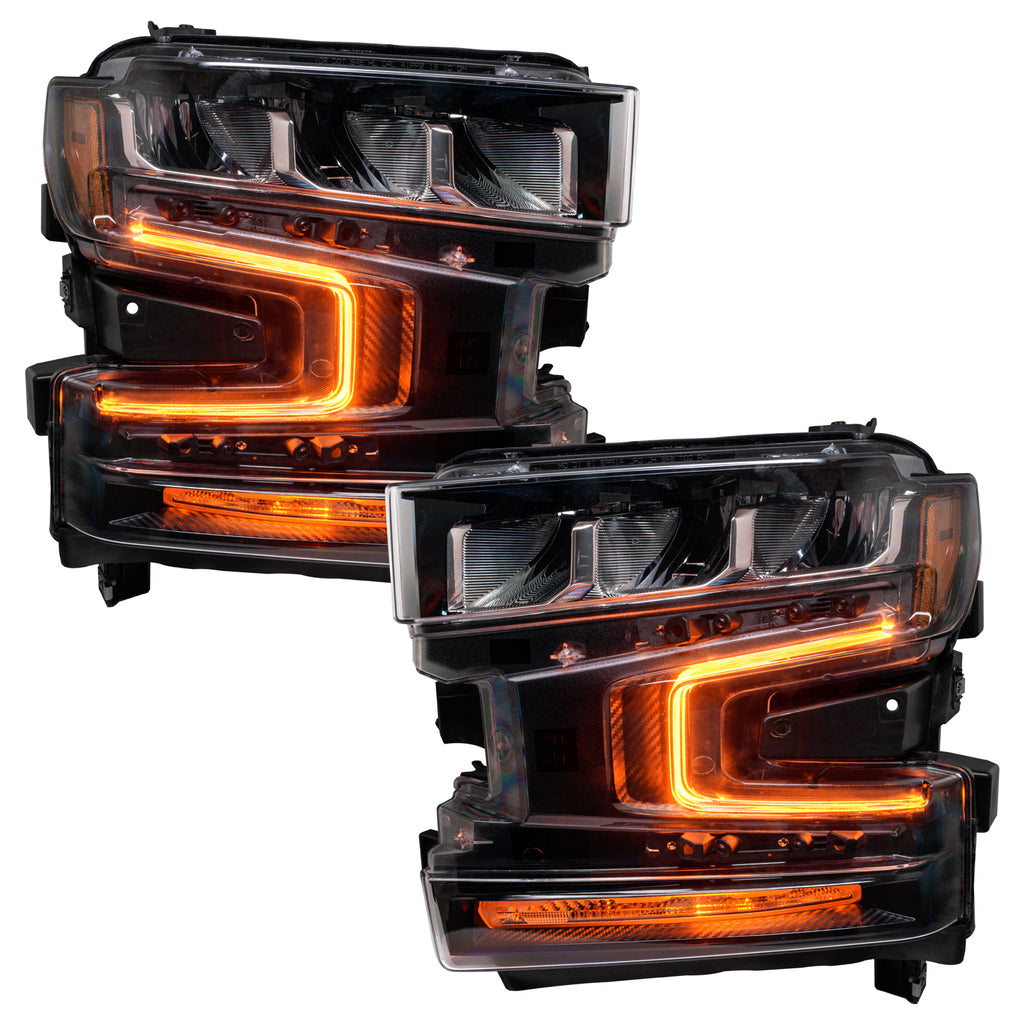Oracle-19-21-Chevy-Silverado-1500-RgbW-Headlight-Drl-Upgrade-Kit---Colorshift-WO-Controller