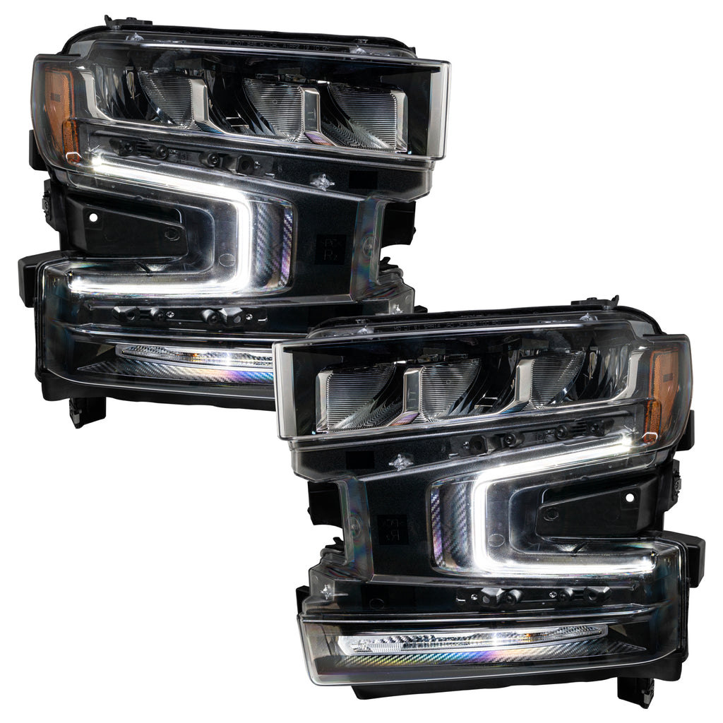 Oracle-19-21-Chevy-Silverado-1500-RgbW-Headlight-Drl-Upgrade-Kit---Colorshift-WO-Controller