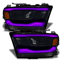 Load image into Gallery viewer, Oracle-19-21-Dodge-Ram-1500-RgbW-Headlight-Drl-Upgrade-Kit---Reflector-Led-Headlights---Colorshift