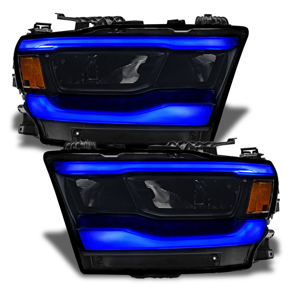 Oracle-19-21-Dodge-Ram-1500-RgbW-Headlight-Drl-Upgrade-Kit--Reflector-Led-Headlights---Colorshift-2