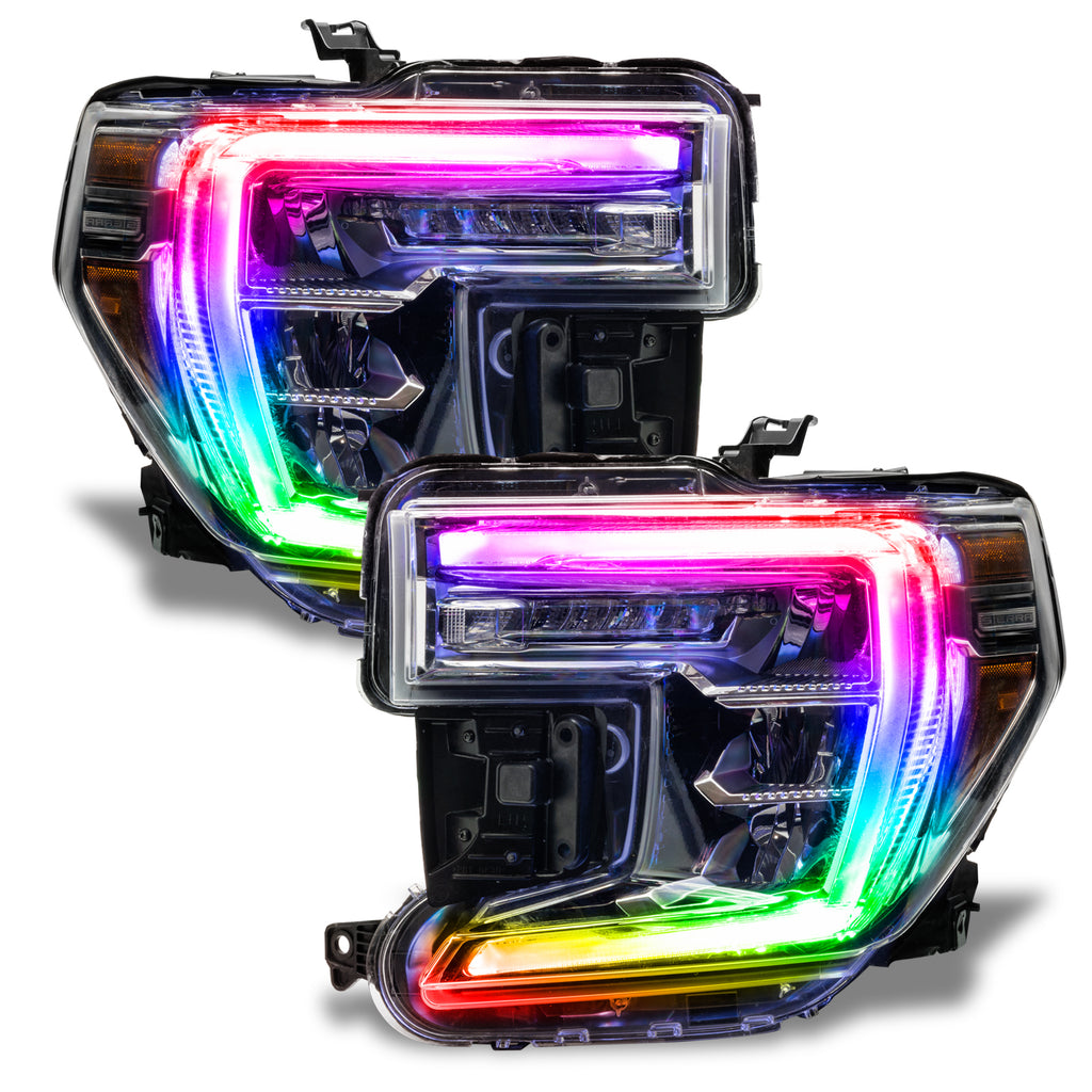 Oracle-19-21-Gmc-Sierra-1500-RgbW-Headlight-Drl-Upgrade-Kit---Colorshift-WO-Controller