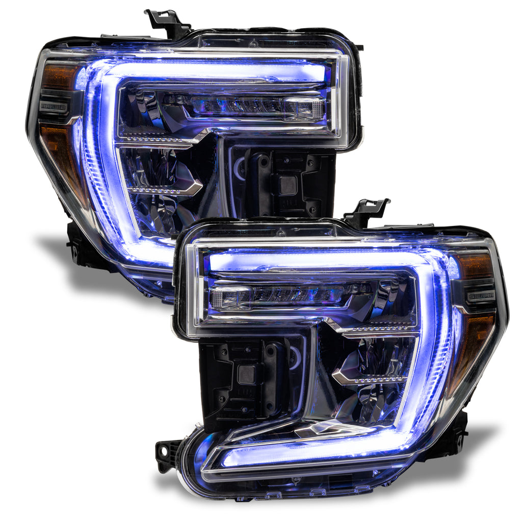 Oracle-19-21-Gmc-Sierra-1500-RgbW-Headlight-Drl-Upgrade-Kit---Colorshift-WO-Controller