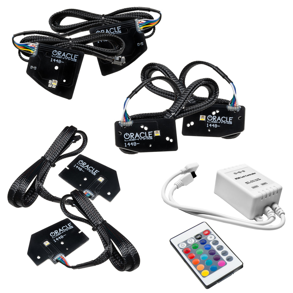 Oracle-19-21-Ram-1500-Headlight-Drl-Upgrade-Kit-Proj.-Led---Colorshift-RgbwA-W-Simple-Controller