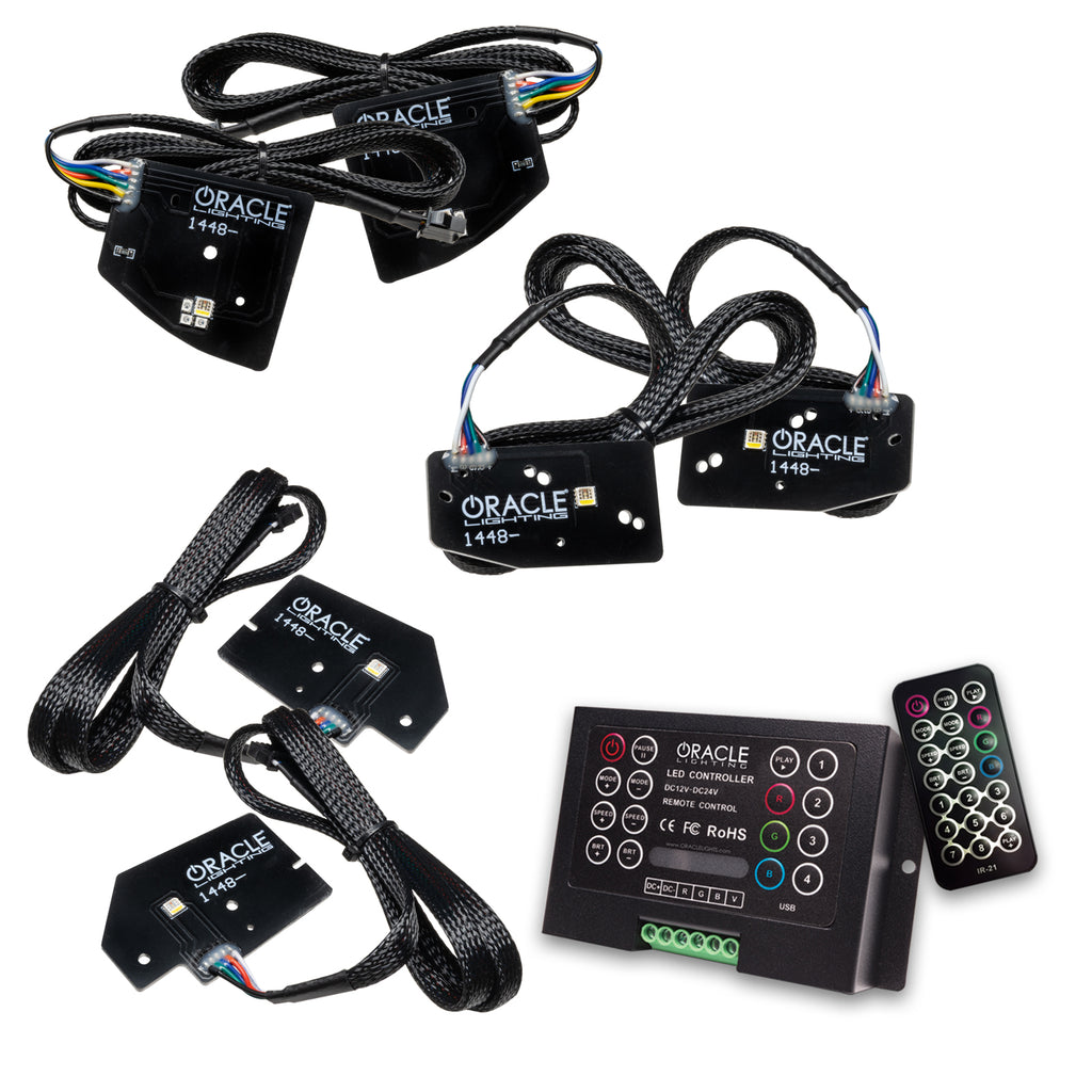Oracle-19-21-Ram-1500-Projector-Led-Headlight-Drl-Upgrade-Kit---Colorshift-RgbwA-W-2.0-Controller