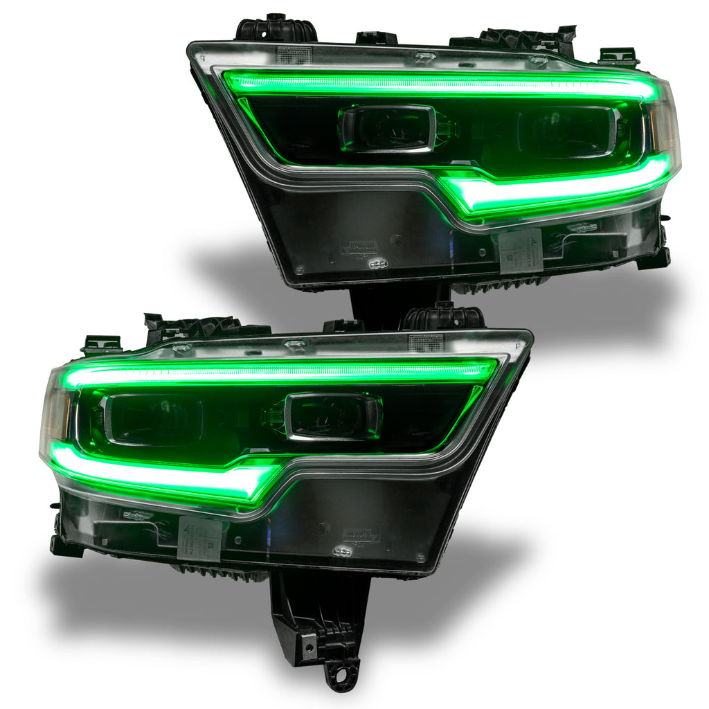 Oracle-19-21-Ram-1500-Projector-Led-Headlight-Drl-Upgrade-Kit---Colorshift-RgbwA-W-2.0-Controller