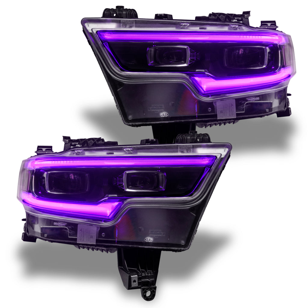 Oracle-19-21-Ram-1500-Projector-Led-Headlight-Drl-Upgrade-Kit---Colorshift-RgbwA-W-2.0-Controller