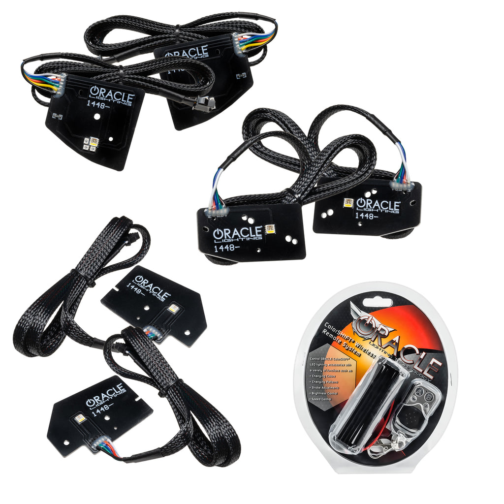 Oracle-19-21-Ram-1500-Projector-Led-Headlight-Drl-Upgrade-Kit---Colorshift-RgbwA-W-Rf-Controller