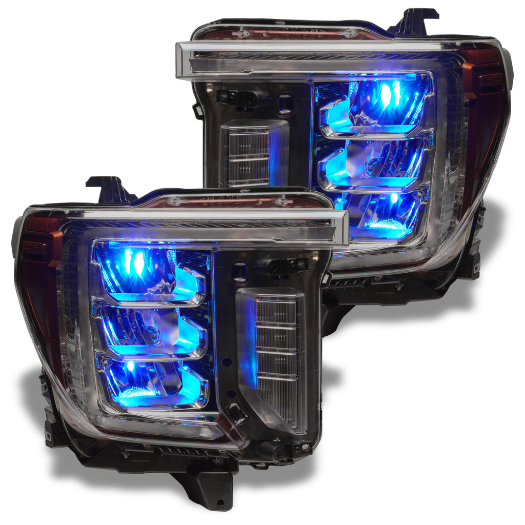Oracle-19-21-SilveradoSierra-1500-Rgb-Demon-Eye-Headlight-Upgrade-Kit---Colorshift-WO-Controller