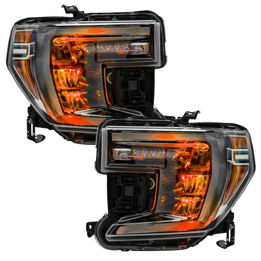 Oracle-19-21-SilveradoSierra-1500-Rgb-Demon-Eye-Headlight-Upgrade-Kit---Colorshift-WO-Controller