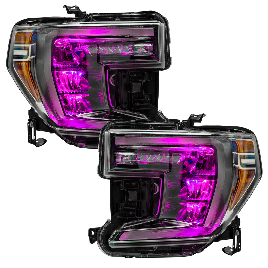 Oracle-19-21-SilveradoSierra-1500-Rgb-Demon-Eye-Headlight-Upgrade-Kit---Colorshift-WO-Controller