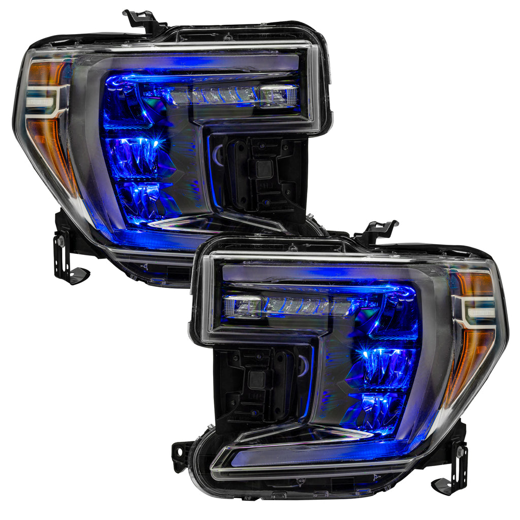 Oracle-19-21-SilveradoSierra-1500-Rgb-Demon-Eye-Headlight-Upgrade-Kit---Colorshift-WO-Controller