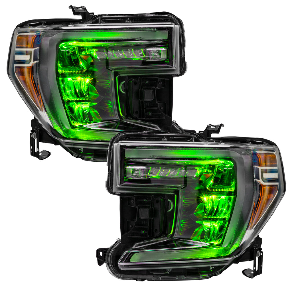 Oracle-19-21-SilveradoSierra-1500-Rgb-Demon-Eye-Headlight-Upgrade-Kit---Colorshift-WO-Controller