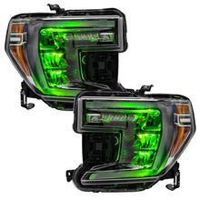 Load image into Gallery viewer, Oracle-19-21-SilveradoSierra-1500-Rgb-Demon-Eye-Headlight-Upgrade-Kit---Colorshift-WO-Controller
