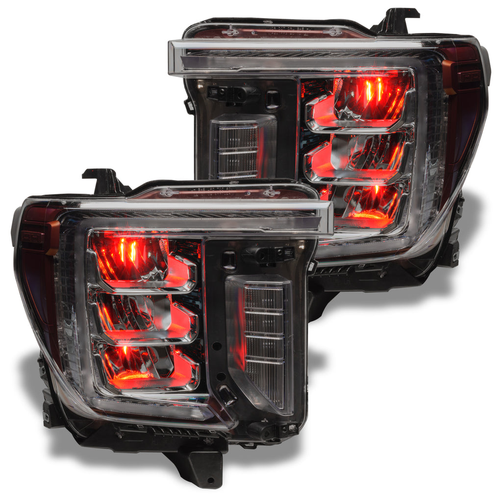 Oracle-19-21-SilveradoSierra-1500-Rgb-Demon-Eye-Headlight-Upgrade-Kit---Colorshift-WO-Controller