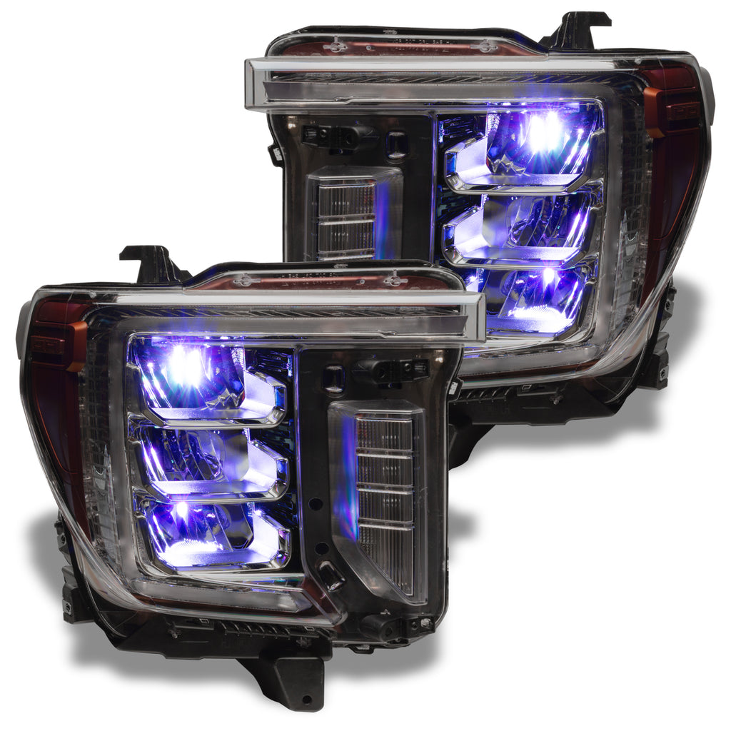 Oracle-19-21-SilveradoSierra-1500-Rgb-Demon-Eye-Headlight-Upgrade-Kit---Colorshift-WO-Controller