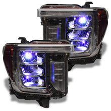 Load image into Gallery viewer, Oracle-19-21-SilveradoSierra-1500-Rgb-Demon-Eye-Headlight-Upgrade-Kit---Colorshift-WO-Controller