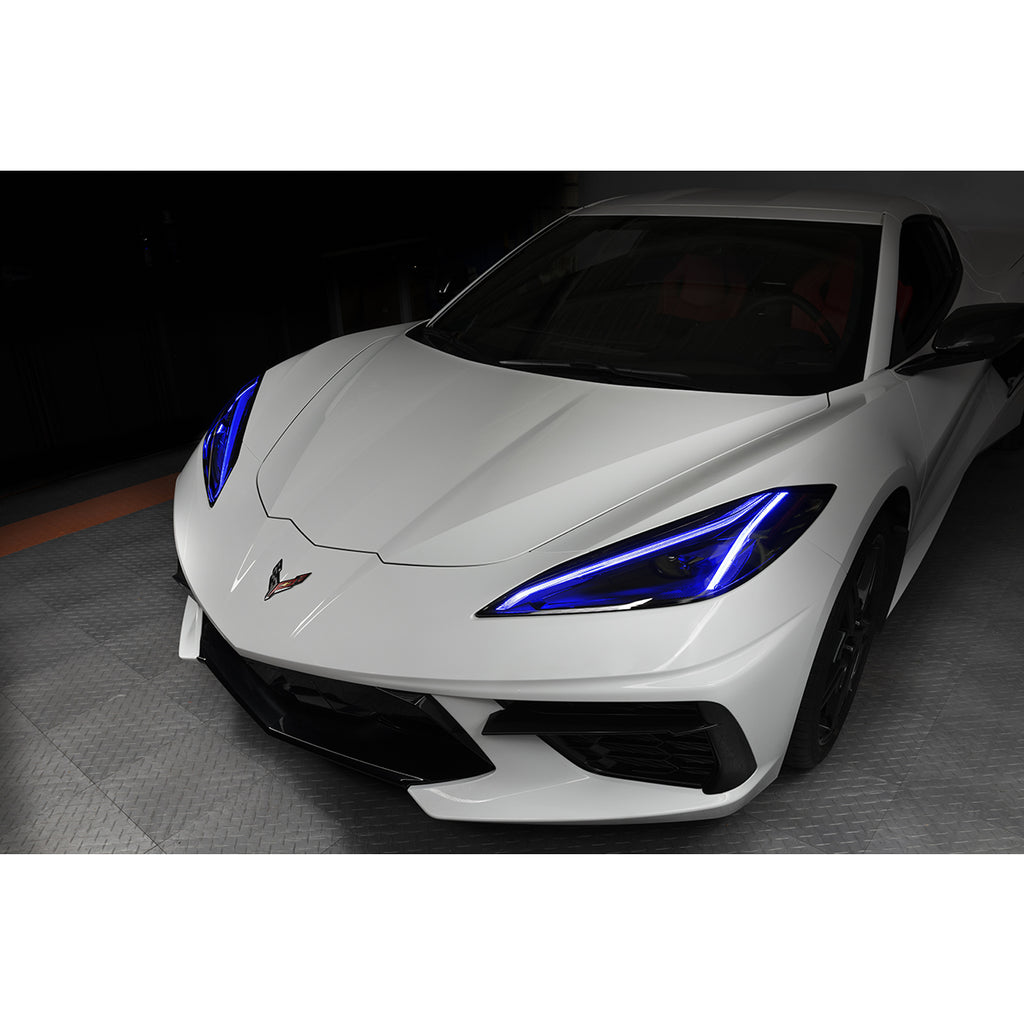 Oracle-20-21-Chevy-Corvette-C8-RgbA-Headlight-Drl-Upgrade-Kit---Colorshift-W-Simple-Controller