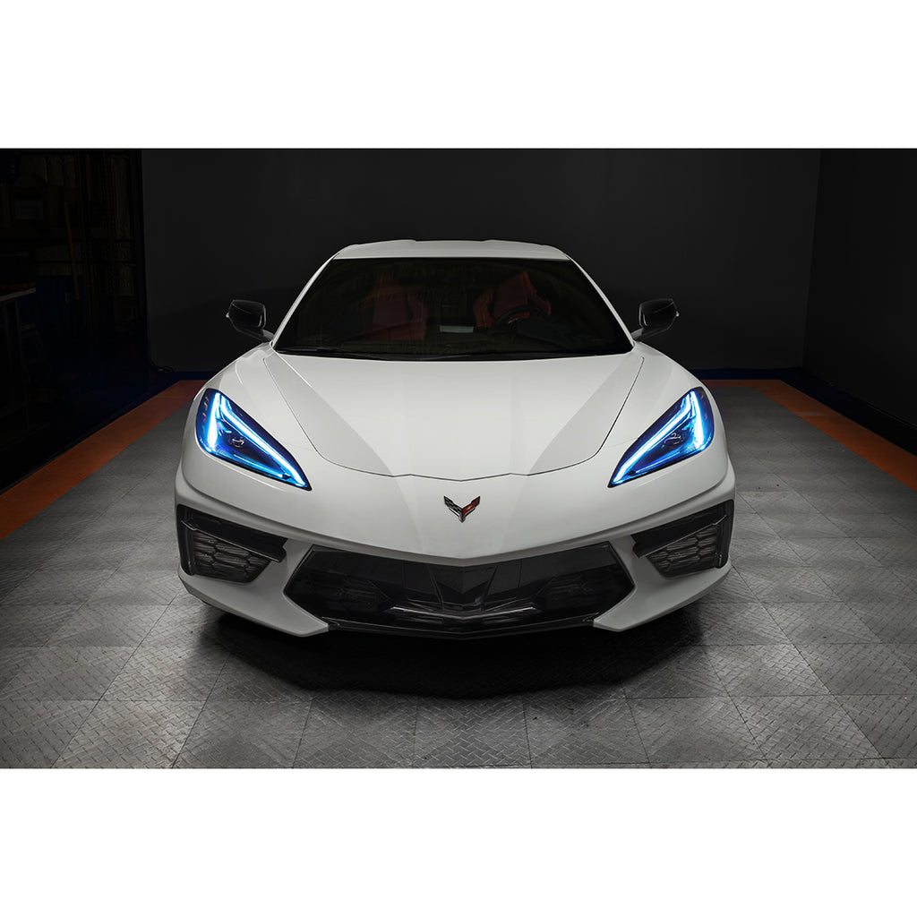 Oracle-20-21-Chevy-Corvette-C8-RgbA-Headlight-Drl-Upgrade-Kit---Colorshift-W-Simple-Controller