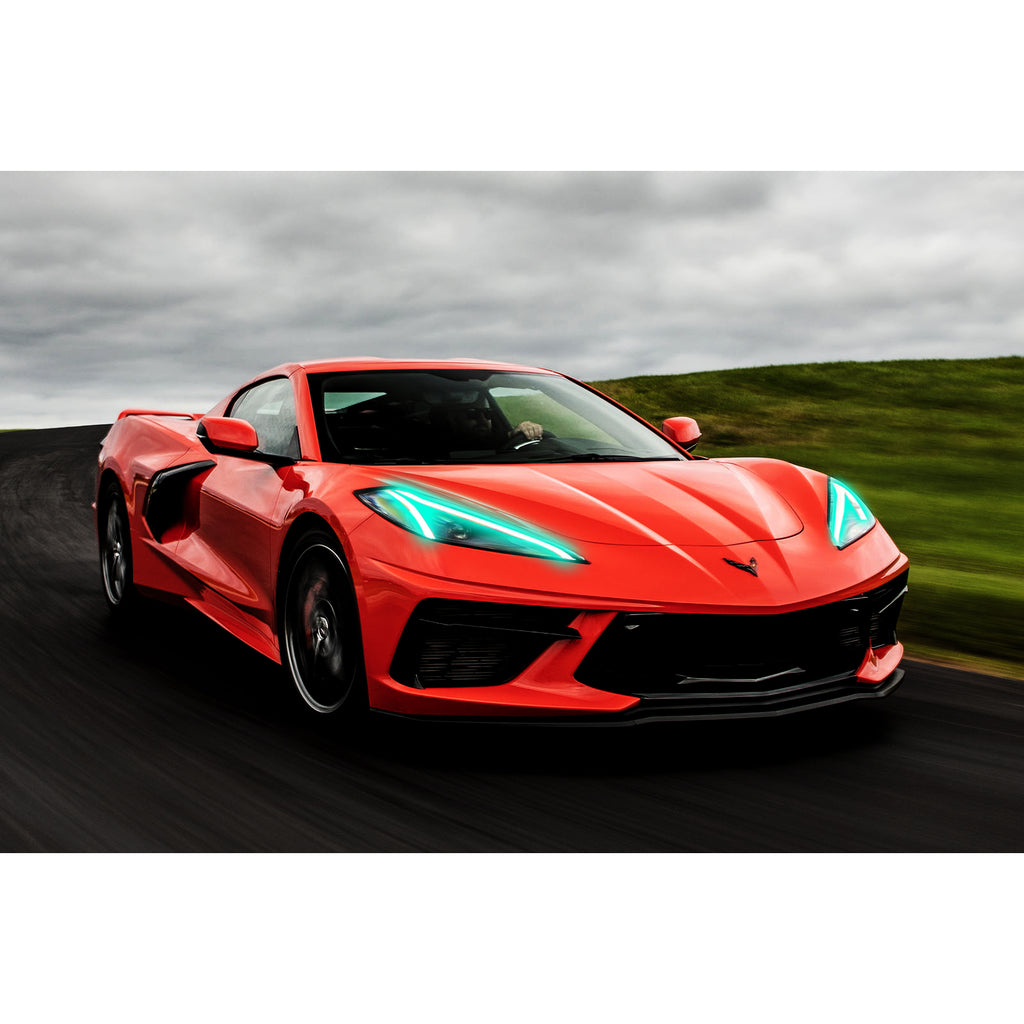 Oracle-20-21-Chevy-Corvette-C8-RgbA-Headlight-Drl-Upgrade-Kit---Colorshift-W-Simple-Controller