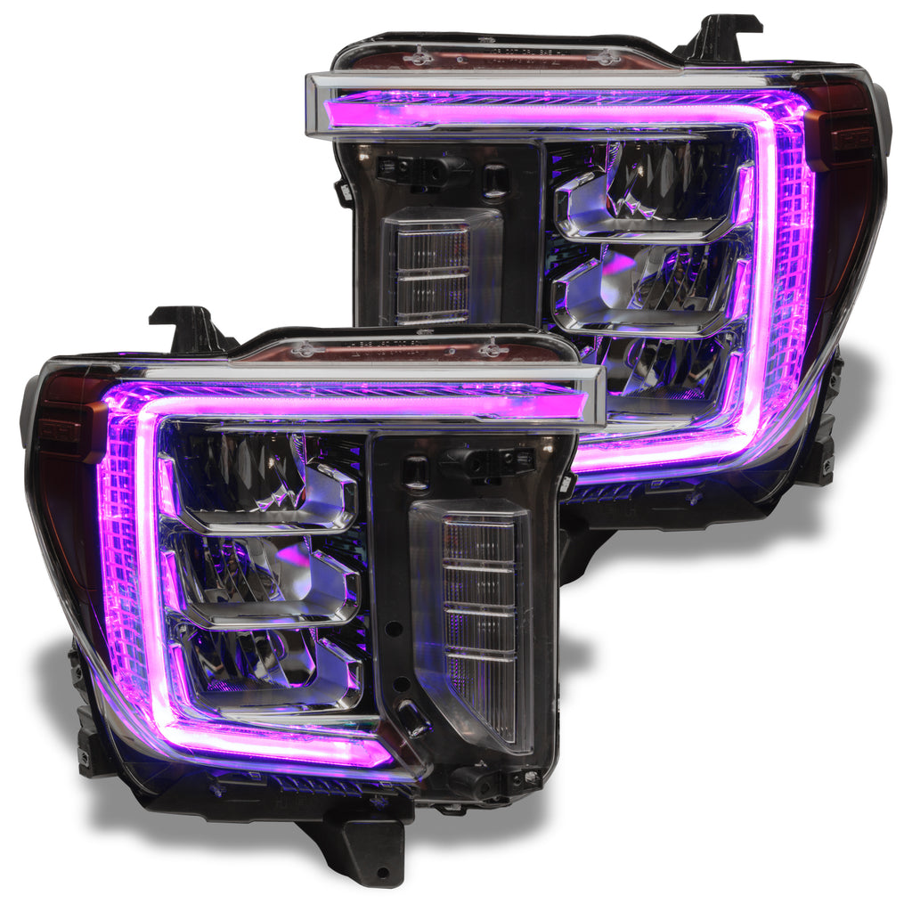 Oracle-20-21-Gmc-Sierra-2500-Hd-RgbW-Headlight-Drl-Upgrade-Kit---Colorshift-W-Simple-Controller