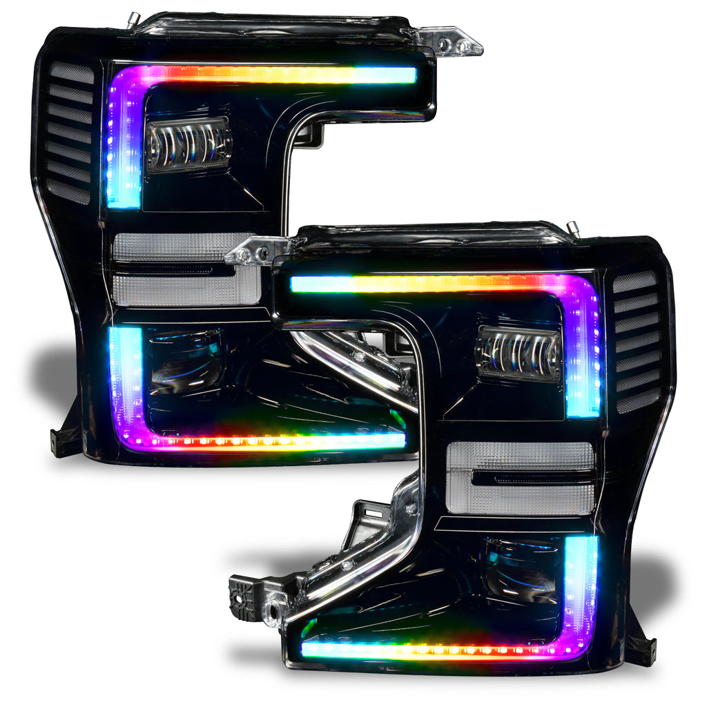Oracle-20-22-Ford-F-250350-Super-Duty-Dynamic-Colorshift-Headlight-Drl-Upgrade-Kit-WSwitchback