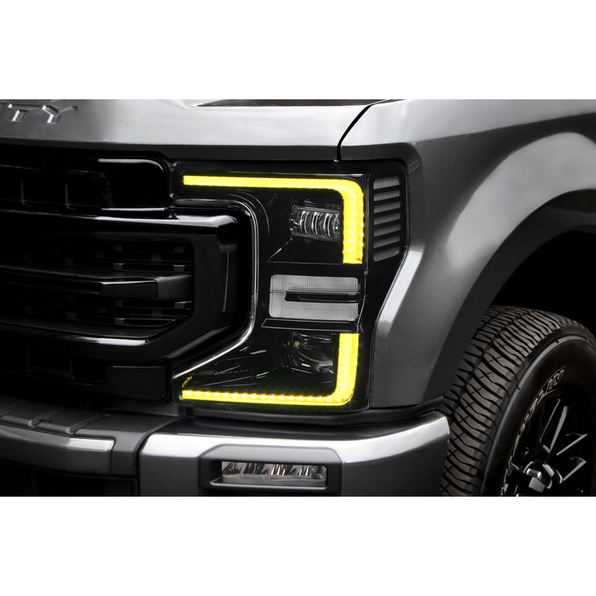 Oracle-20-22-Ford-F-250350-Super-Duty-Dynamic-Colorshift-Headlight-Drl-Upgrade-Kit-WSwitchback