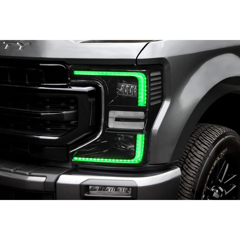Oracle-20-22-Ford-F-250350-Super-Duty-Dynamic-Colorshift-Headlight-Drl-Upgrade-Kit-WSwitchback