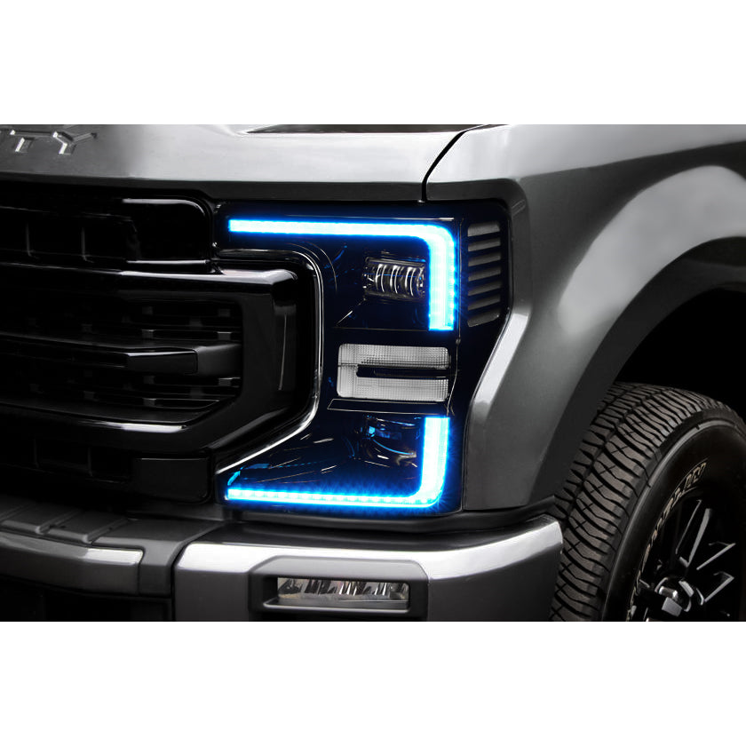 Oracle-20-22-Ford-F-250350-Super-Duty-Dynamic-Colorshift-Headlight-Drl-Upgrade-Kit-WSwitchback