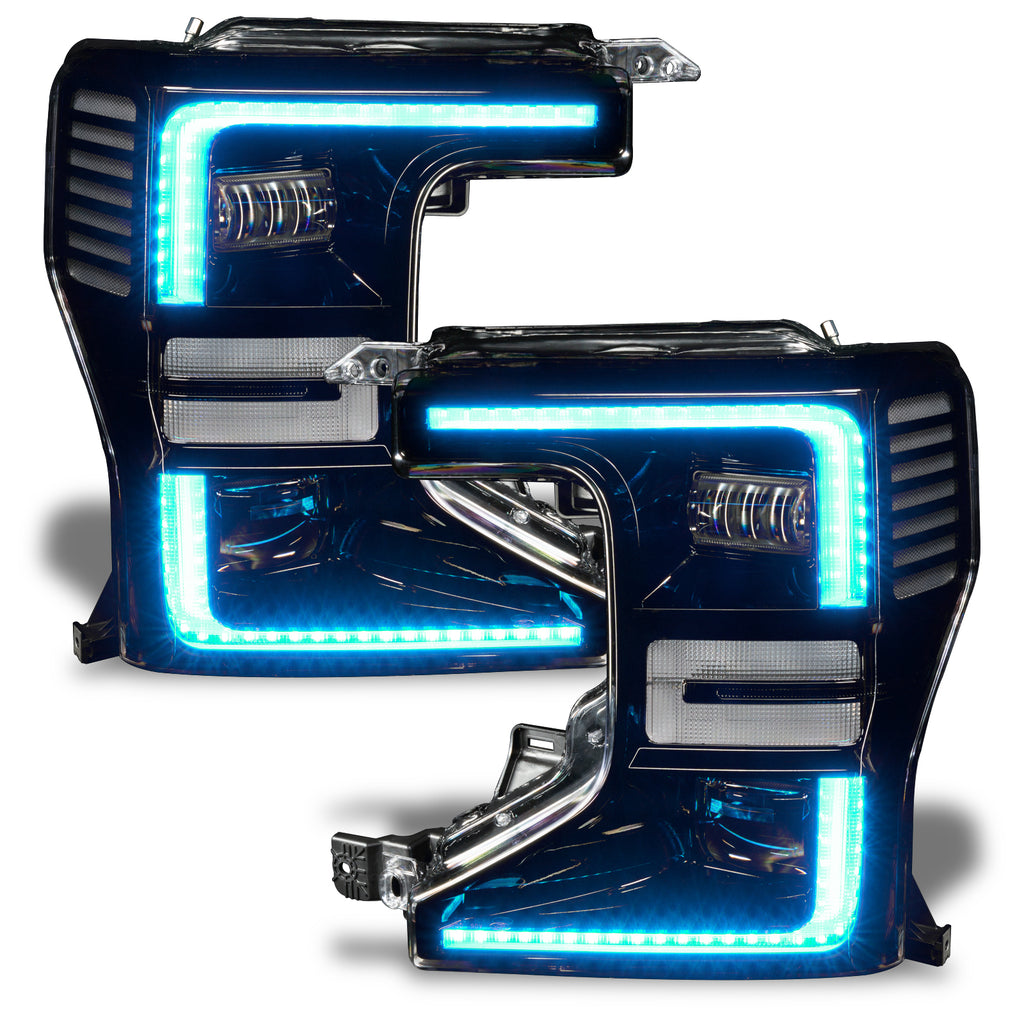 Oracle-20-22-Ford-F-250350-Super-Duty-Dynamic-Colorshift-Headlight-Drl-Upgrade-Kit-WSwitchback