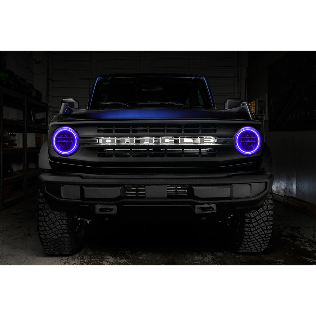 Oracle-2021-Ford-Bronco-Base-Headlight-Led-Halo-Kit---Colorshift---W-Bc1-Controller