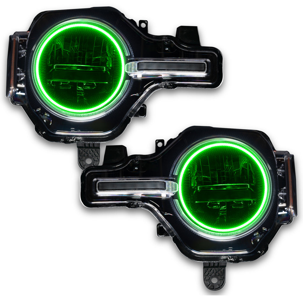 Oracle-2021-Ford-Bronco-Base-Headlight-Led-Halo-Kit---Colorshift---W-Rf-Controller