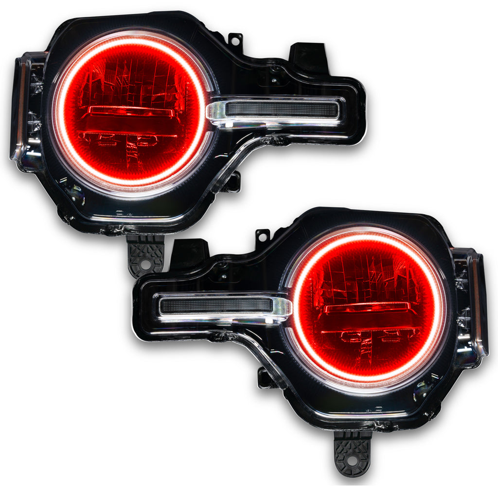Oracle-2021-Ford-Bronco-Base-Headlight-Led-Halo-Kit---Colorshift---WO-Controller