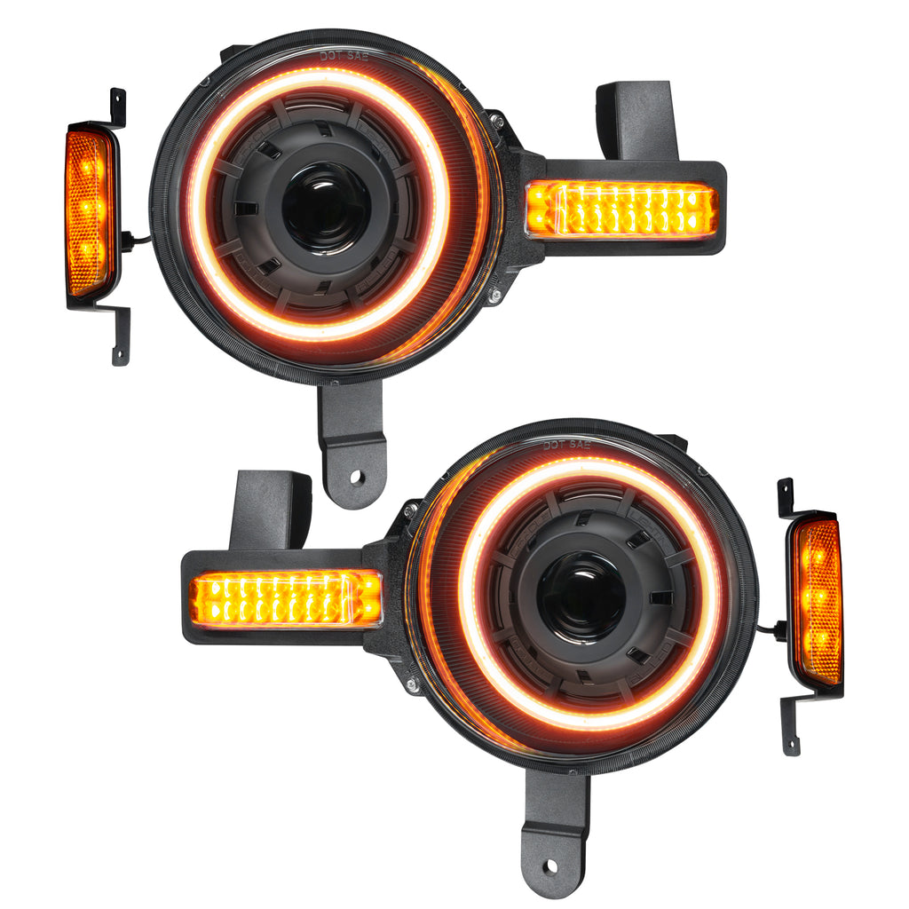 Oracle-2021-Ford-Bronco-Oculus-Bi-Led-Projector-Headlights---AmberWhite-Switchback