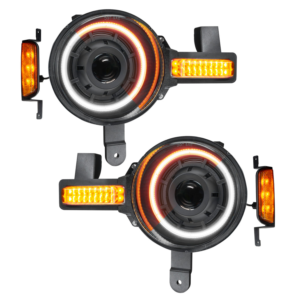 Oracle-2021-Ford-Bronco-Oculus-Bi-Led-Projector-Headlights---AmberWhite-Switchback