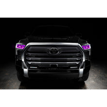 Load image into Gallery viewer, Oracle-2022-Toyota-Tundra-Colorshift-Rgb-Demon-Eye-Headlight-Upgrade-Kit