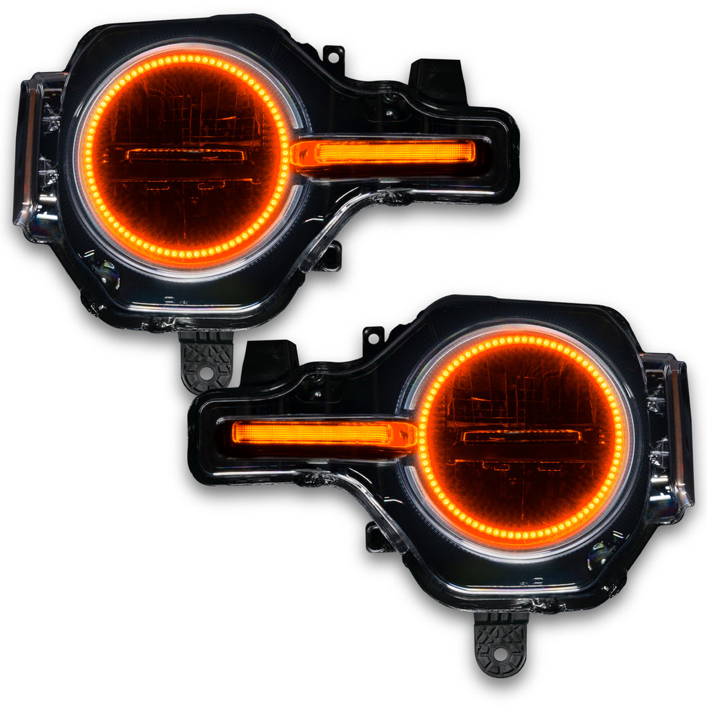 Oracle-21-22-Ford-Bronco-Headlight-Halo-Kit-WDrl-Bar---Base-Headlights-Colorshift--WNo-Controller