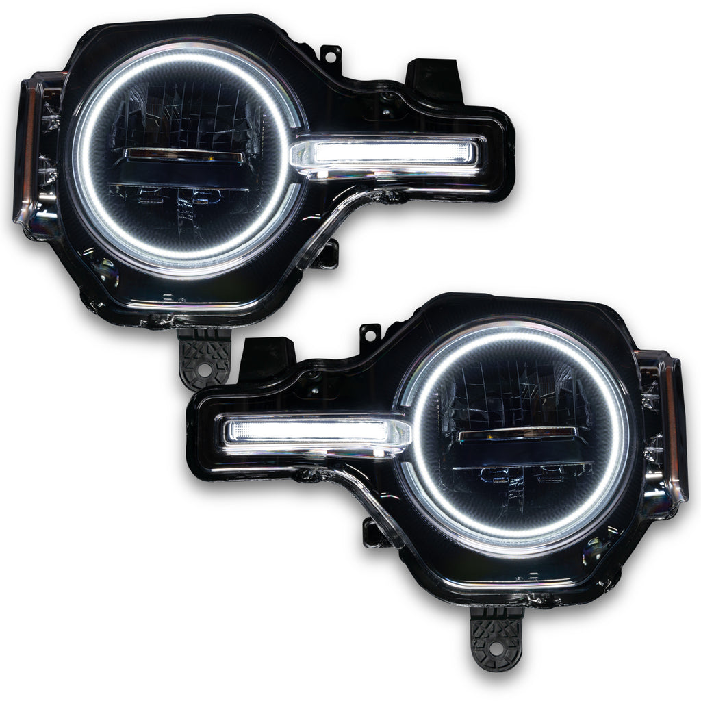 Oracle-21-22-Ford-Bronco-Headlight-Halo-Kit-WDrl-Bar---Base-Headlights-Colorshift--WRf-Controller