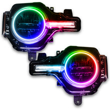 Load image into Gallery viewer, Oracle-21-22-Ford-Bronco-Headlight-Halo-Kit-WDrl-Bar---Base-Headlights-Colorshift--WRf-Controller