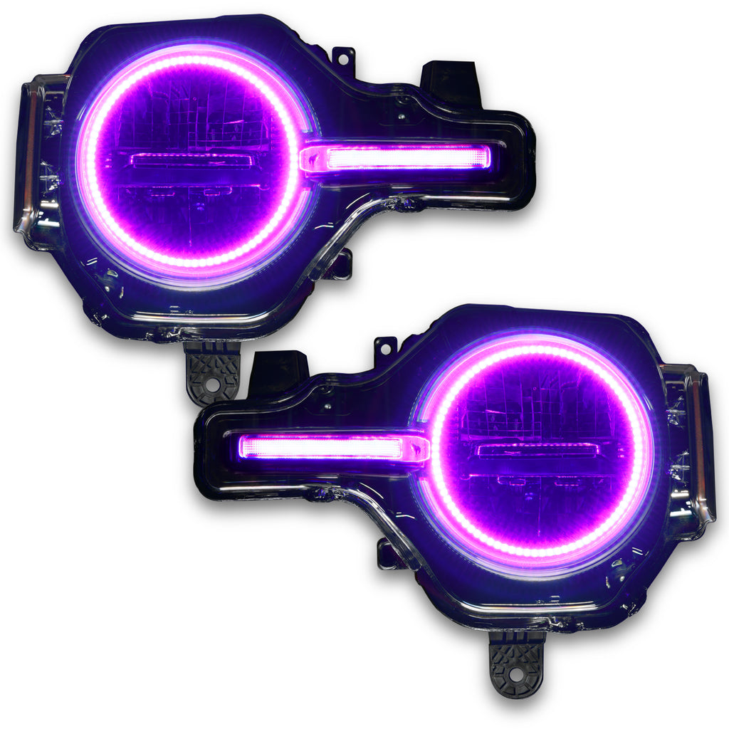 Oracle-21-22-Ford-Bronco-Headlight-Halo-Kit-WDrl-Bar---Base-Headlights-Colorshift--WSimple-Control