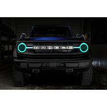 Load image into Gallery viewer, Oracle-21-22-Ford-Bronco-Headlight-Halo-Kit-WDrl-Bar---Base-Headlights-Colorshift--WSimple-Control