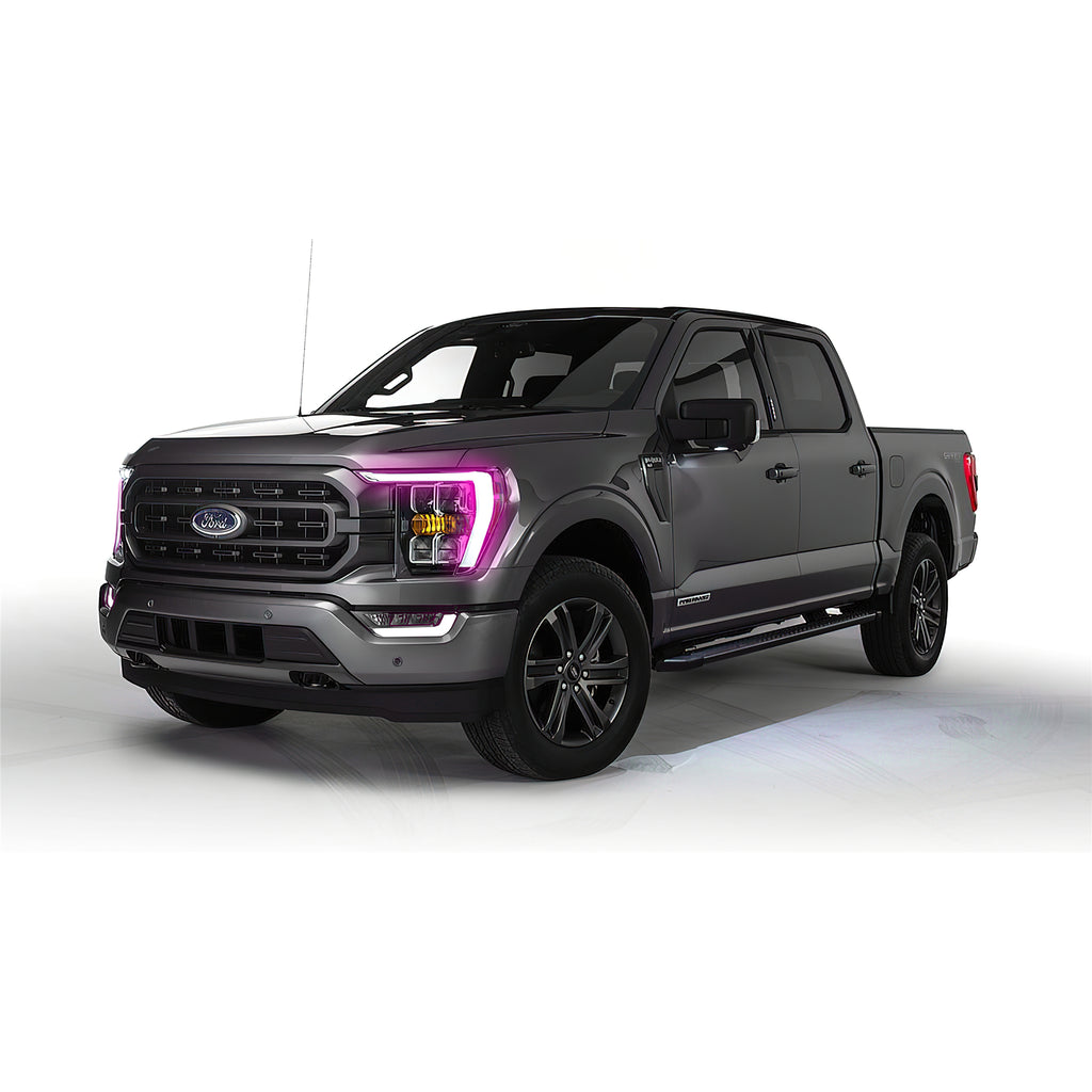 Oracle-21-22-Ford-F-150-Colorshift-RgbW-Headlight-Drl-Upgrade-Kit-W-Rf-Controller