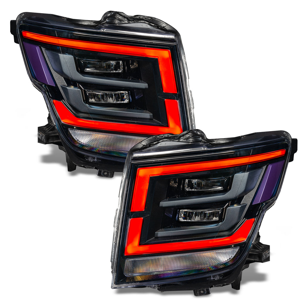Oracle-21-22-Nissan-Titan-RgbW-Headlight-Drl-Upgrade---Colorshift-W-Rf-Controller