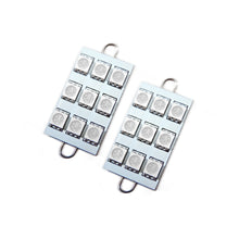 Load image into Gallery viewer, Oracle-44Mm-6-Led-3-Chip---Loop-Festoon-Bulbs-(Pair)---Purple---UvPurple