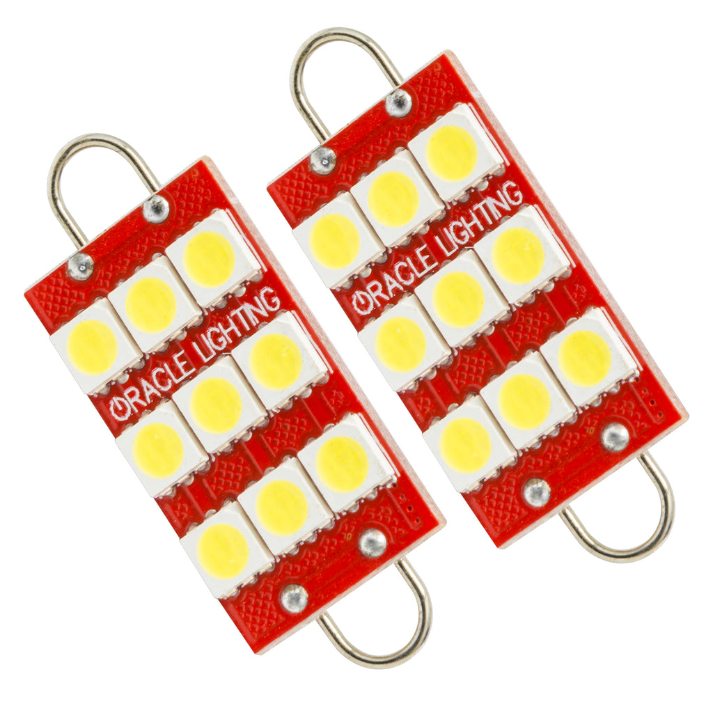 Oracle-44Mm-6-Led-3-Chip---Loop-Festoon-Bulbs-(Pair)---White